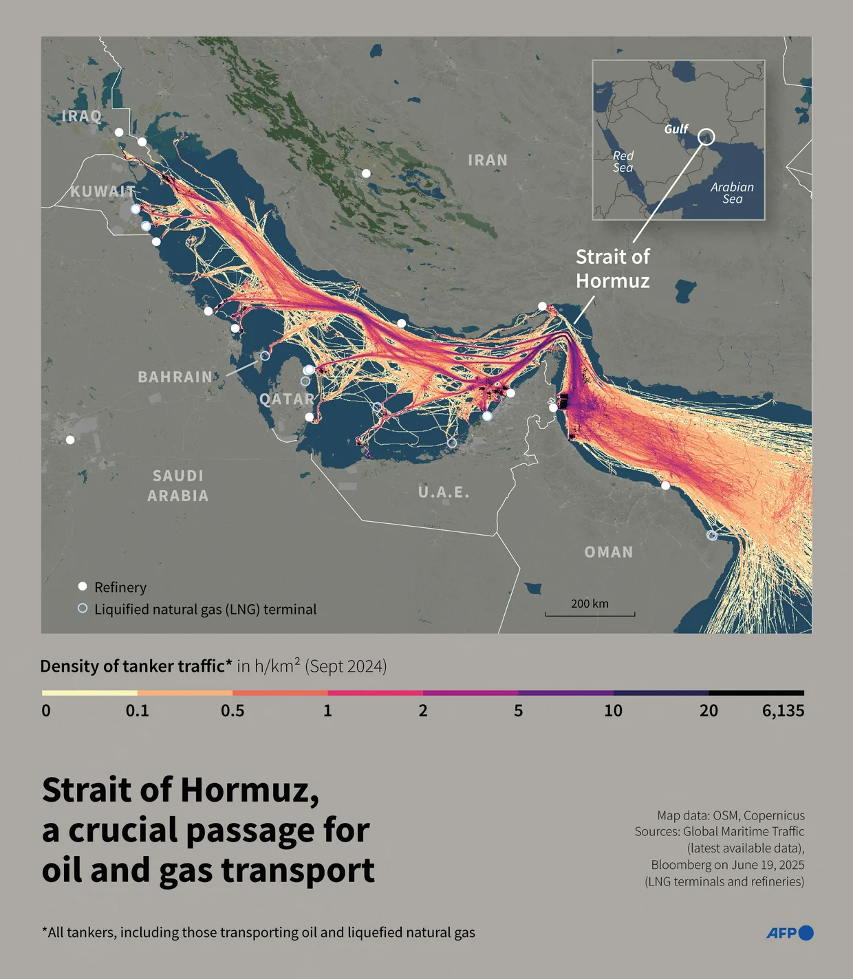 Strait of Hormuz Sees Passage of 6 Million Barrels of Iraqi and Saudi Oil