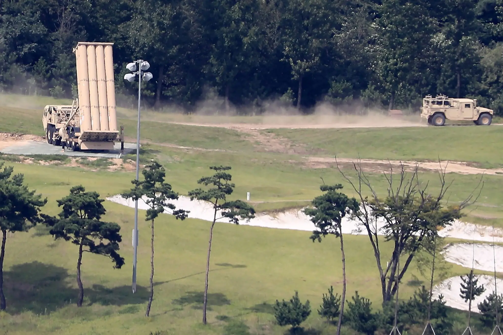 The Pentagon is transferring parts of the THAAD missile defense system from South Korea to the Middle East, signaling a