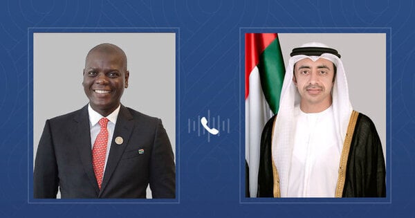 Abdullah bin Zayed Discusses Ties with South Africa Foreign Minister