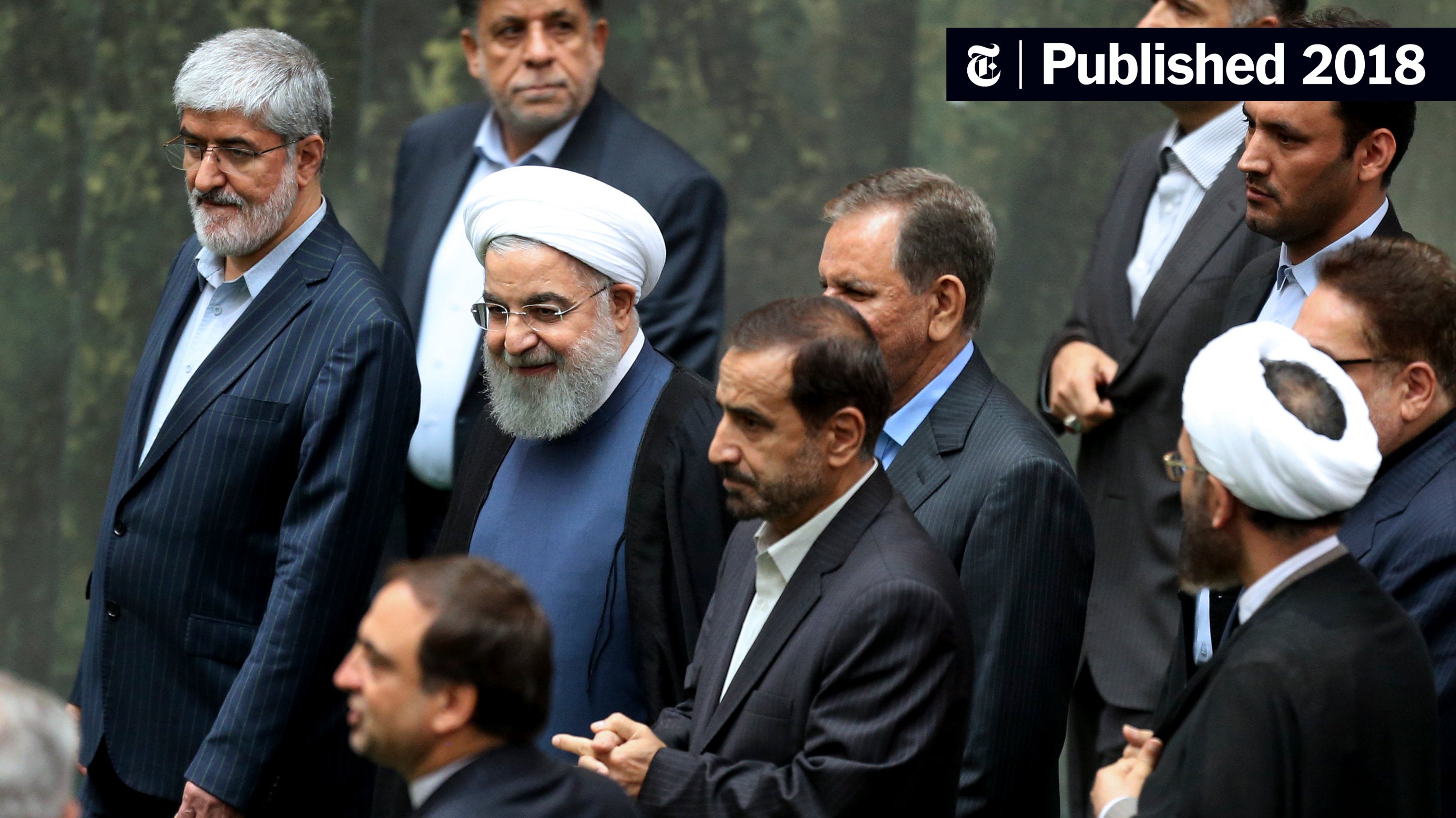 Iran's parliament president claims actions aren't just harming U.S. interests but threaten the entire region and world,