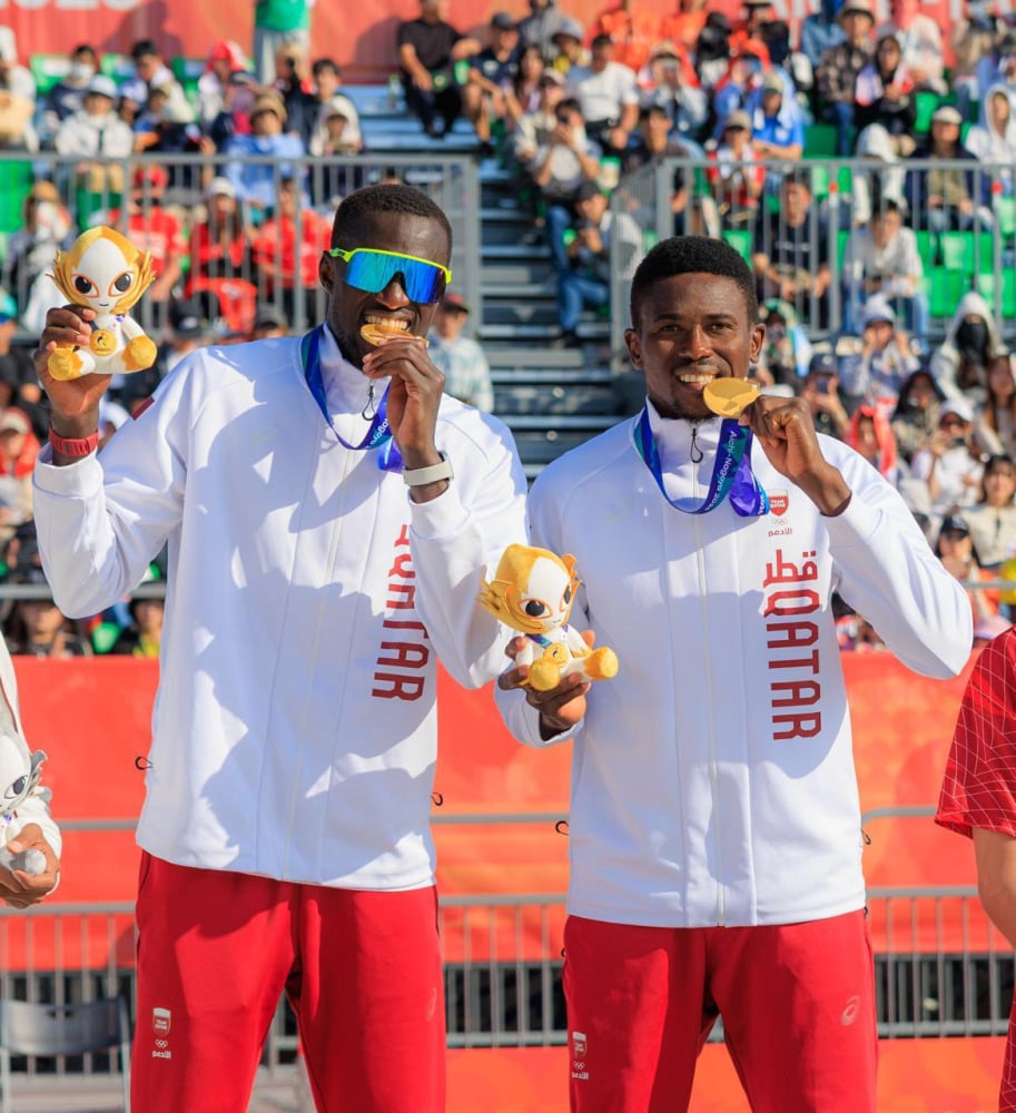 Third Straight Asian Games Gold for Qatar's Beach Volleyball Pair