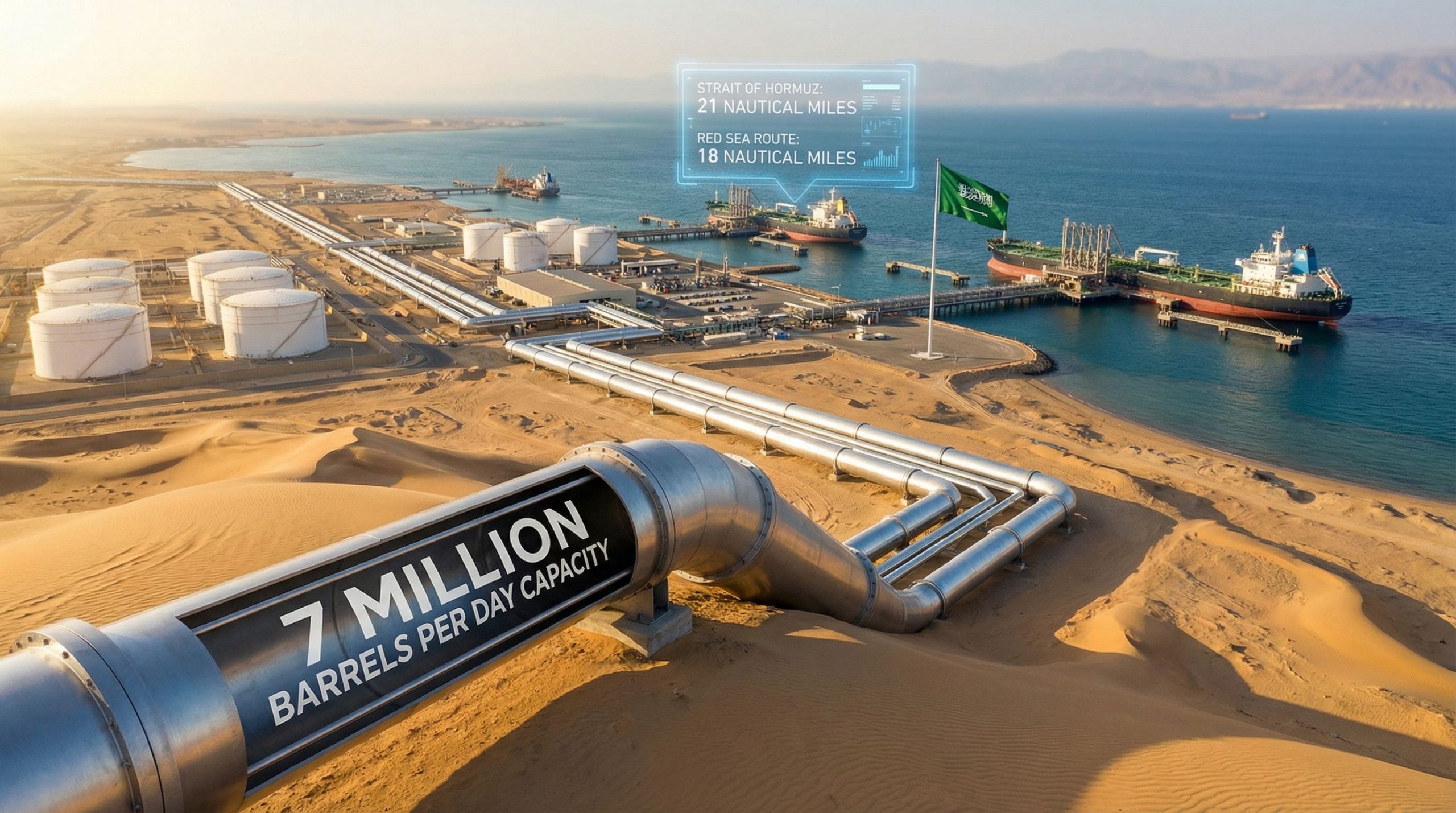Saudi Arabia and UAE accelerate Red Sea pipeline and port investments