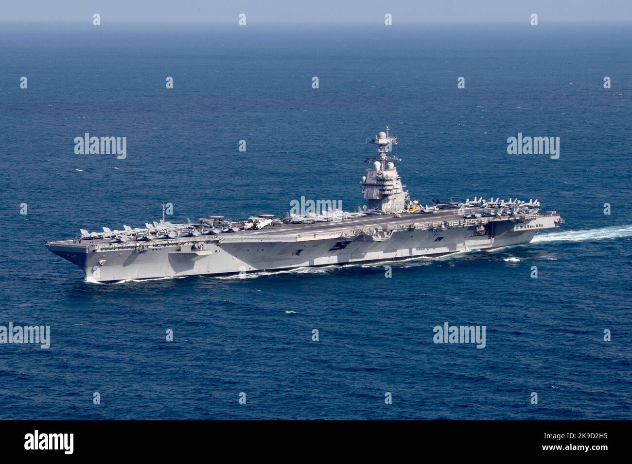 Contradicting media reports, a US official states that the USS Ford aircraft carrier has not yet arrived in Israel, rais