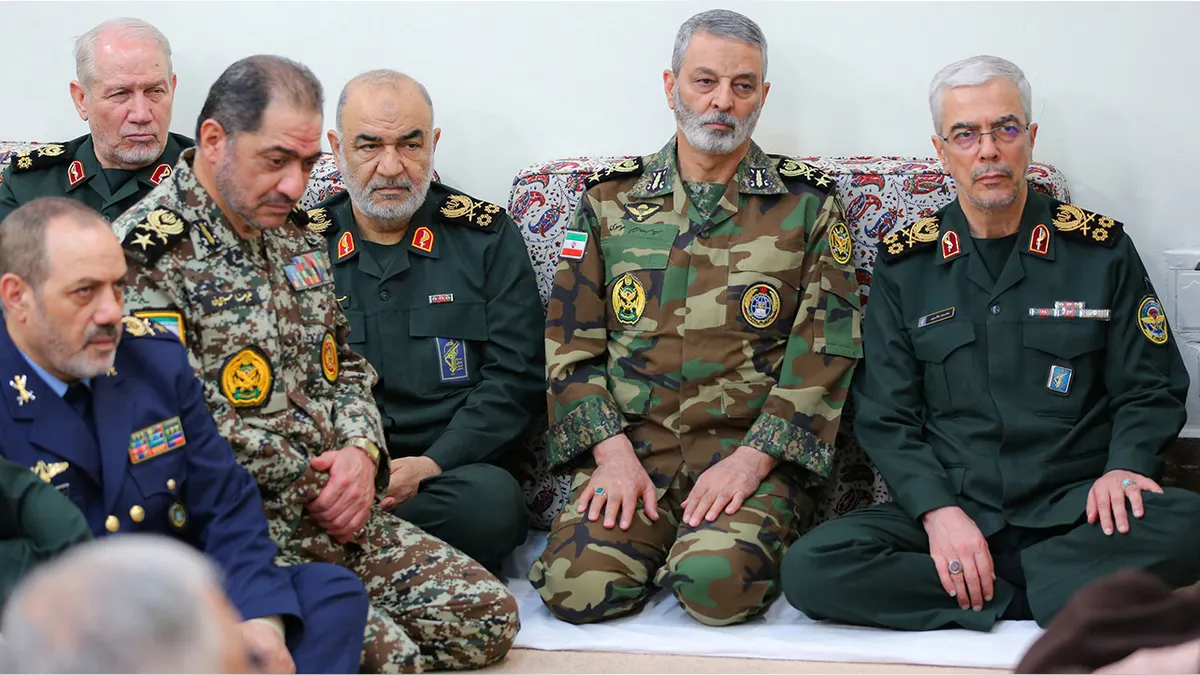 Israeli forces announce killing of Iranian Revolutionary Guard commander, Defense Minister, and other senior officials.