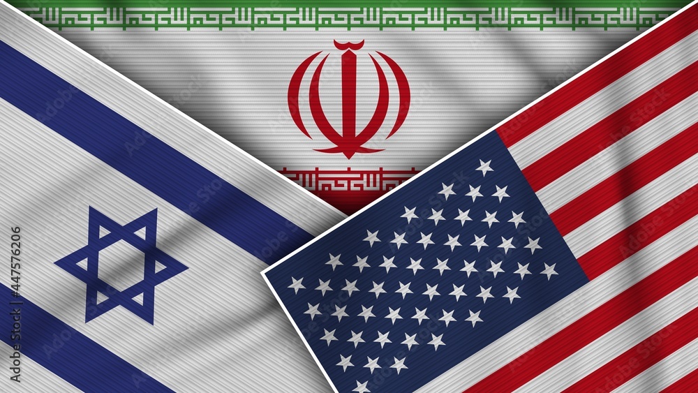 Iran's state television broadcasts footage of missile launches targeting American and Israeli sites.