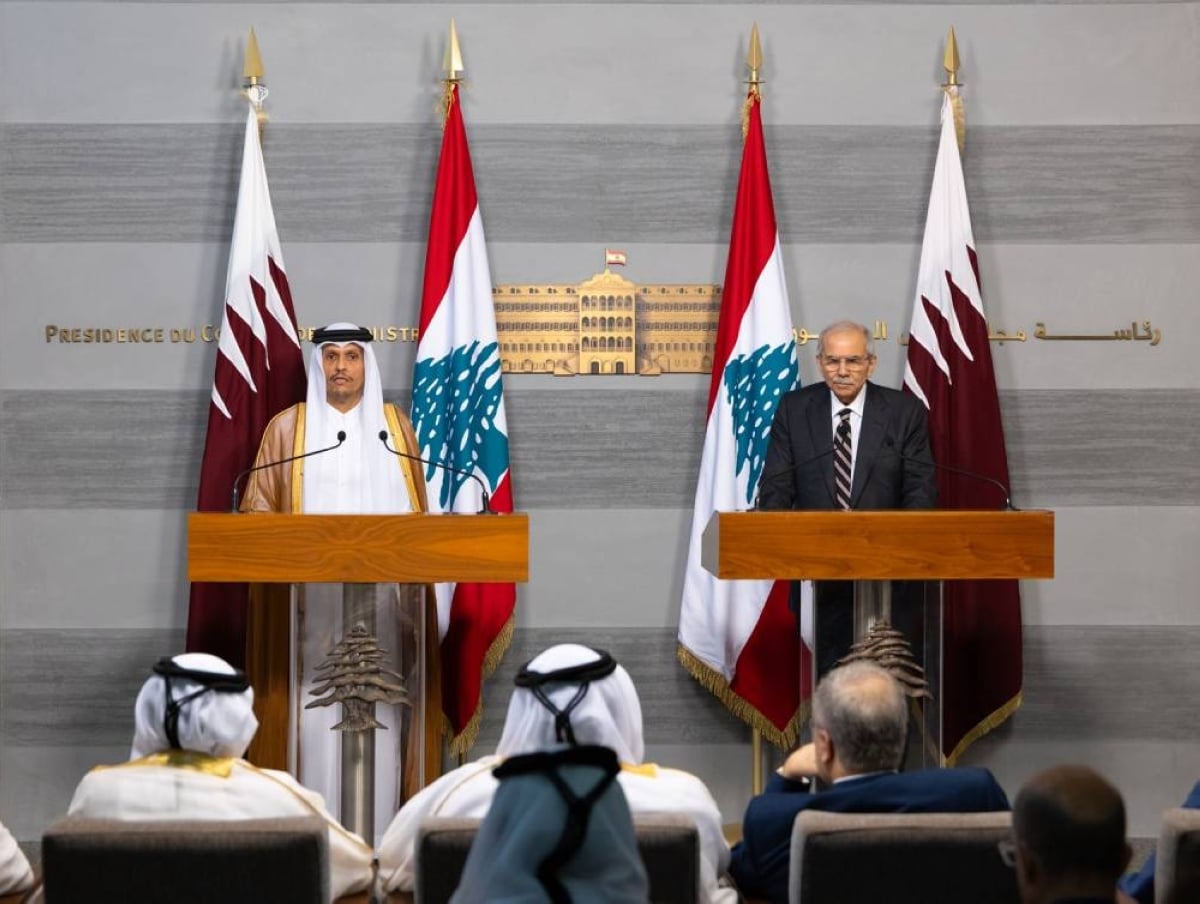Qatar PM and Lebanese PM Nawaf Salam pledge support, solar plant project
