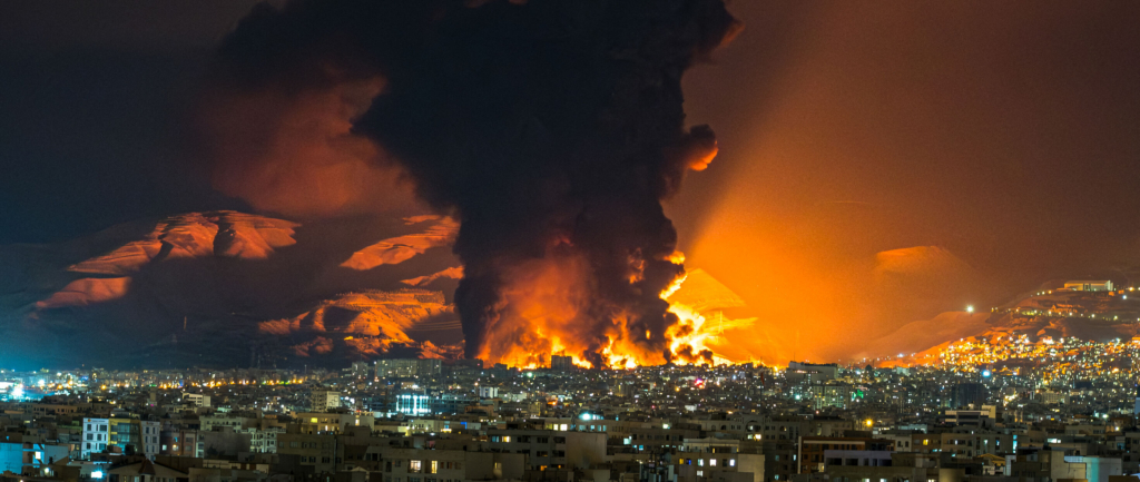 Israel's bombing of fuel stores in Tehran is a violation of international law and environmental sabotage.