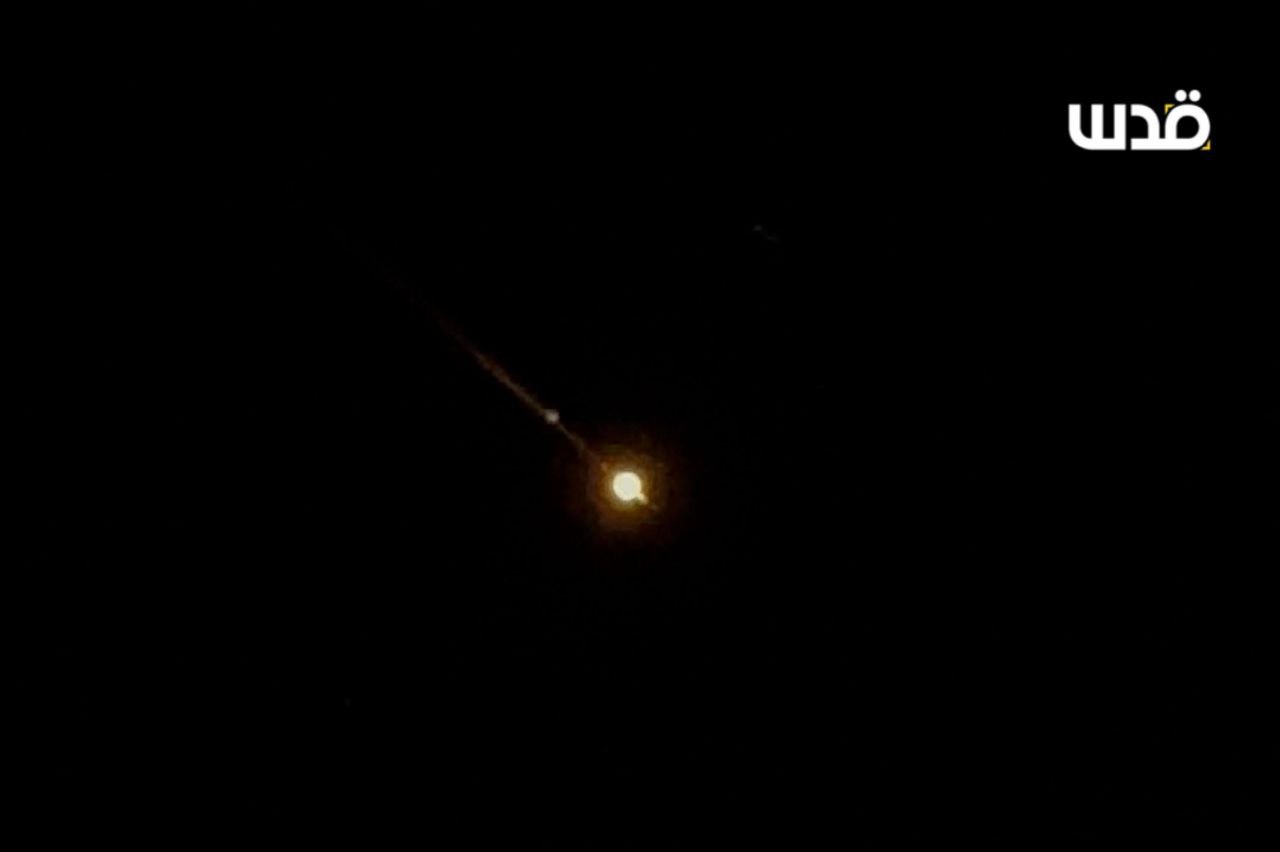 Iranian missile spotted over occupied Palestine region suddenly
