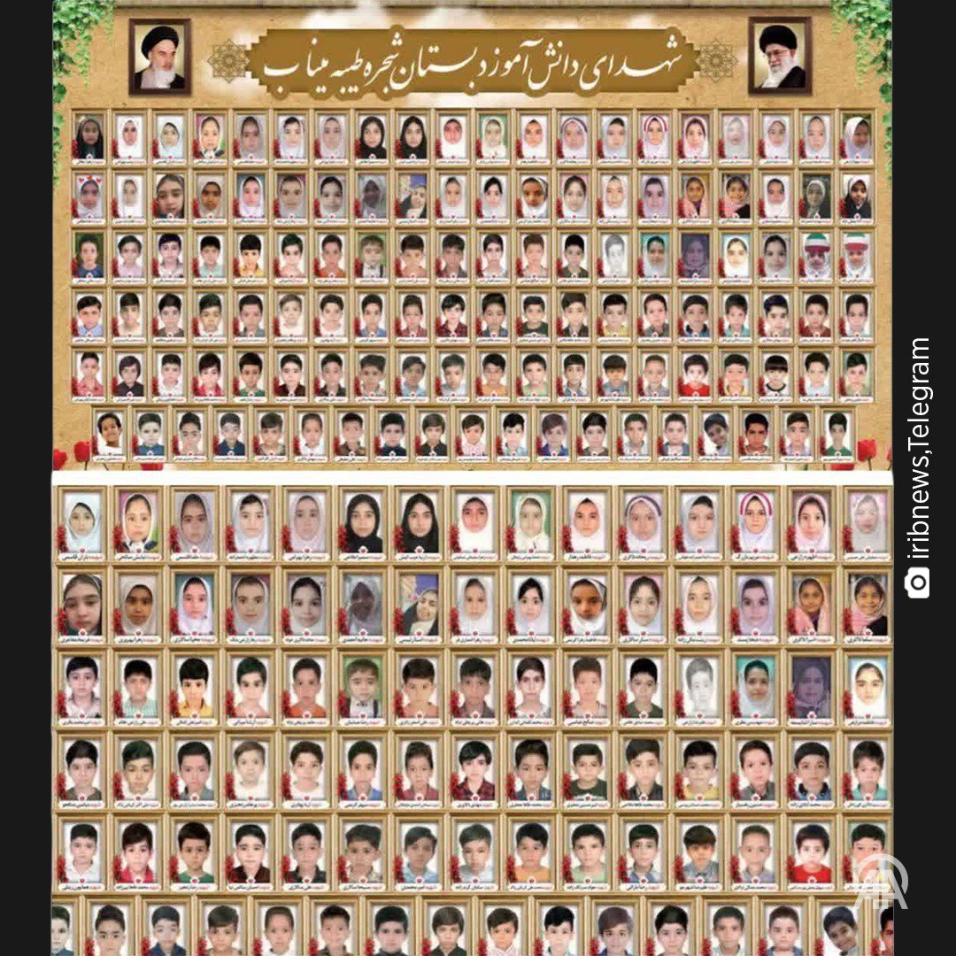 Iran shares photos of students killed in US-Israeli school attack