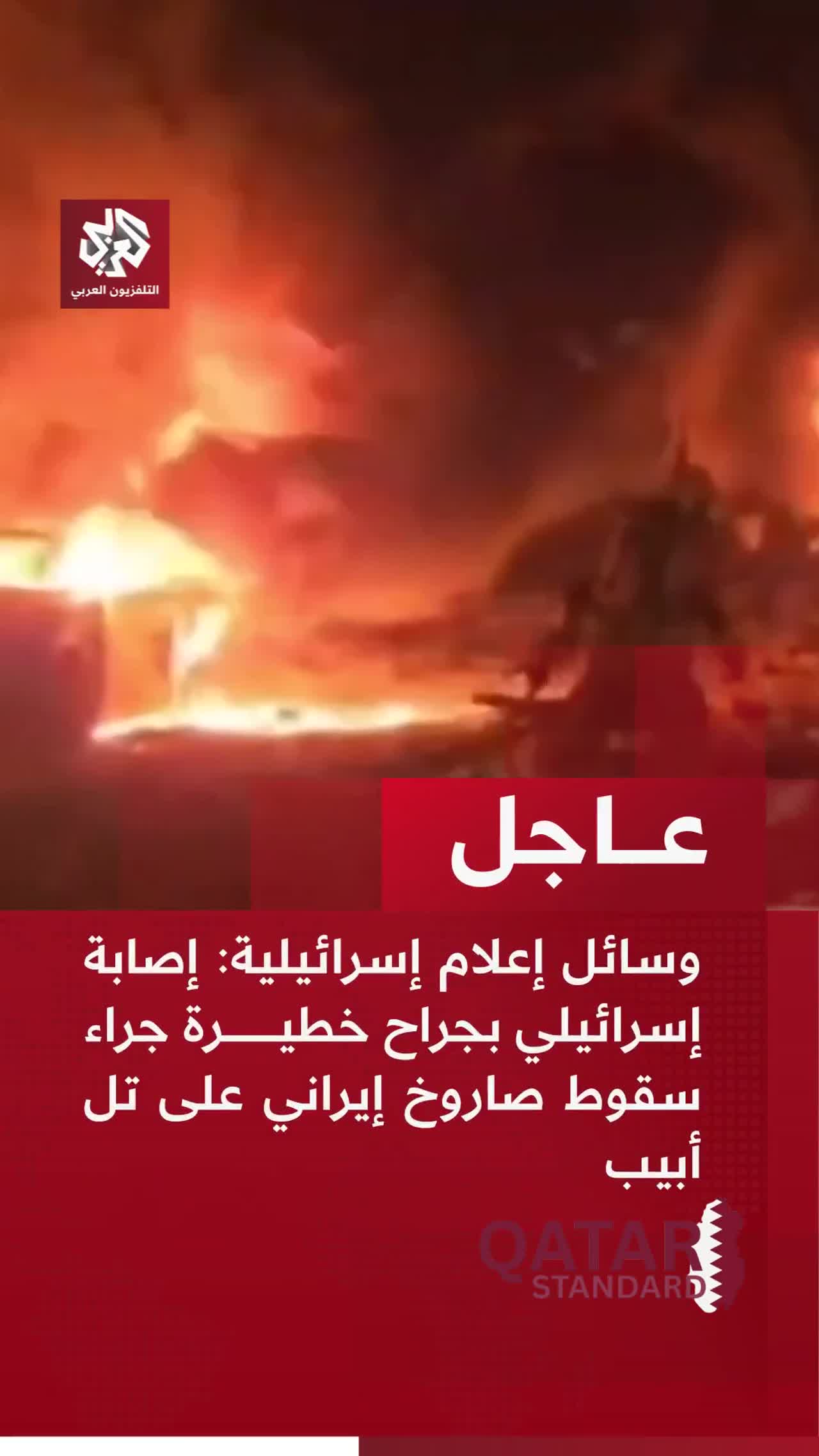 Rocket from Iran strikes Tel Aviv causing chaos and destruction