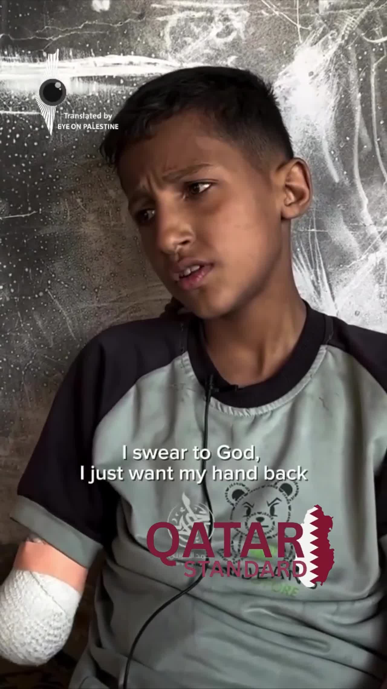 14-year-old Ahmad Faleh Warsh critically injured in Gaza shelling, needs urgent medical treatment abroad.