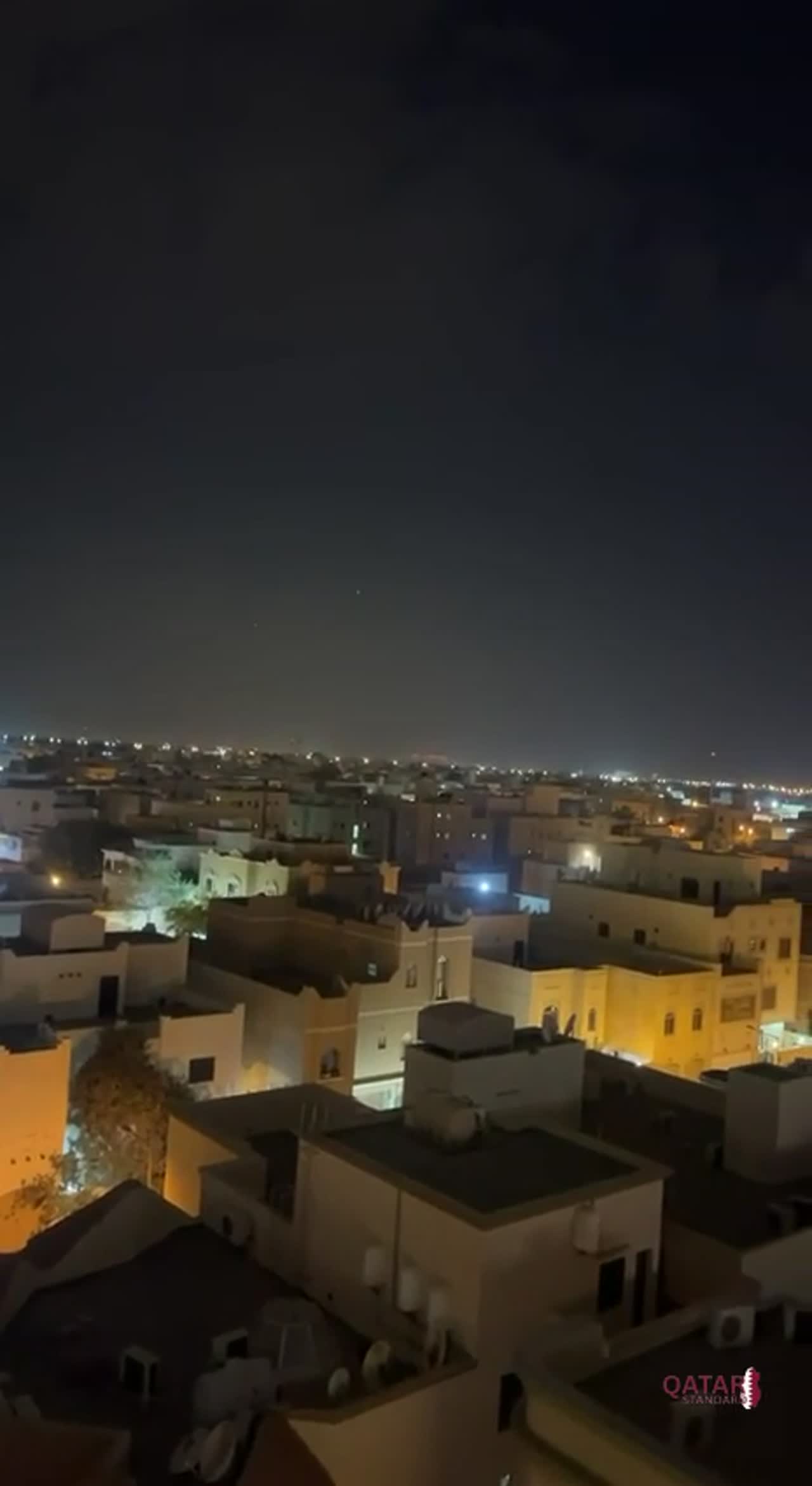 Alerts of Iranian missiles launched toward US bases in Bahrain.