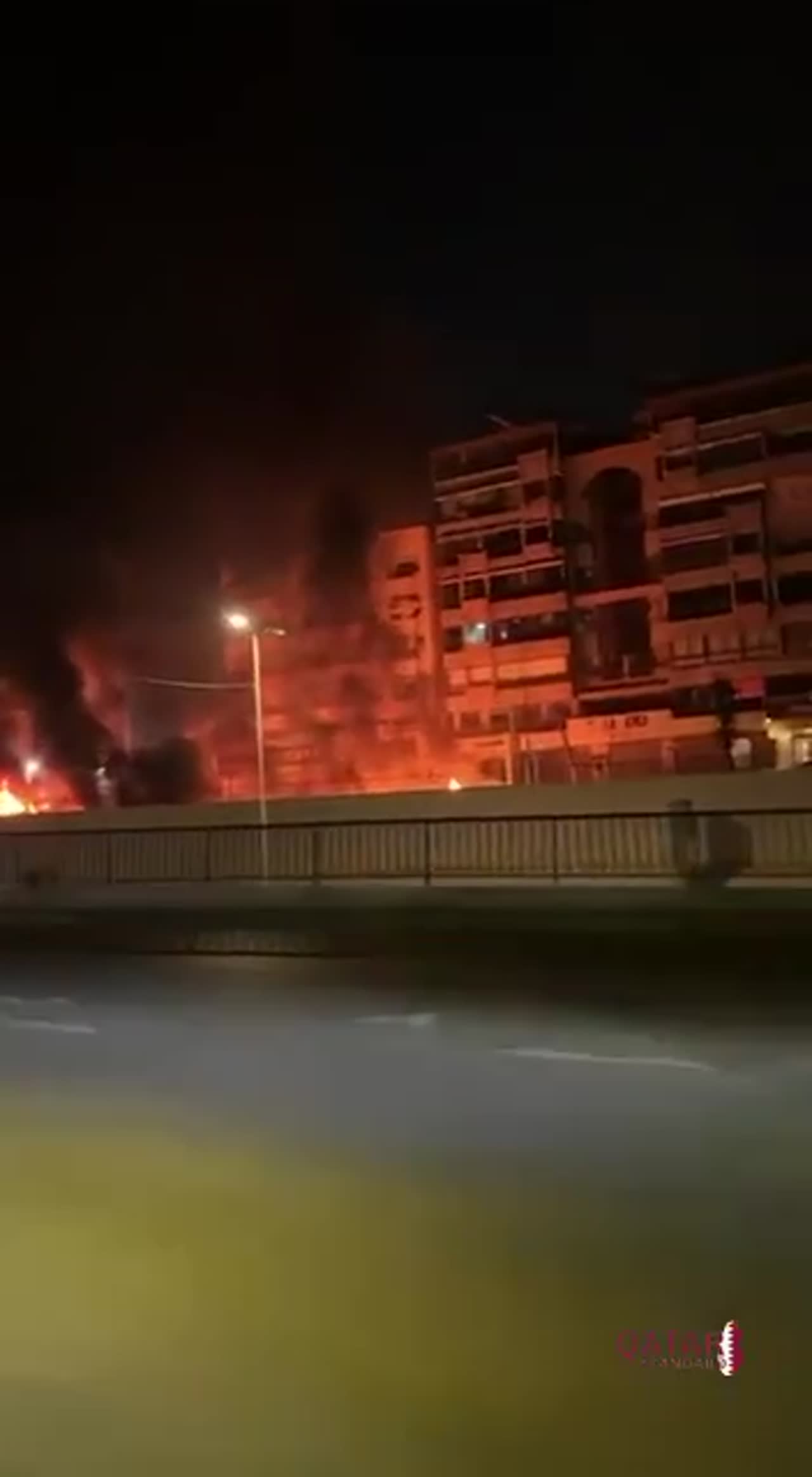 Airstrikes hit Assad Highway in Beirut, raising regional tensions