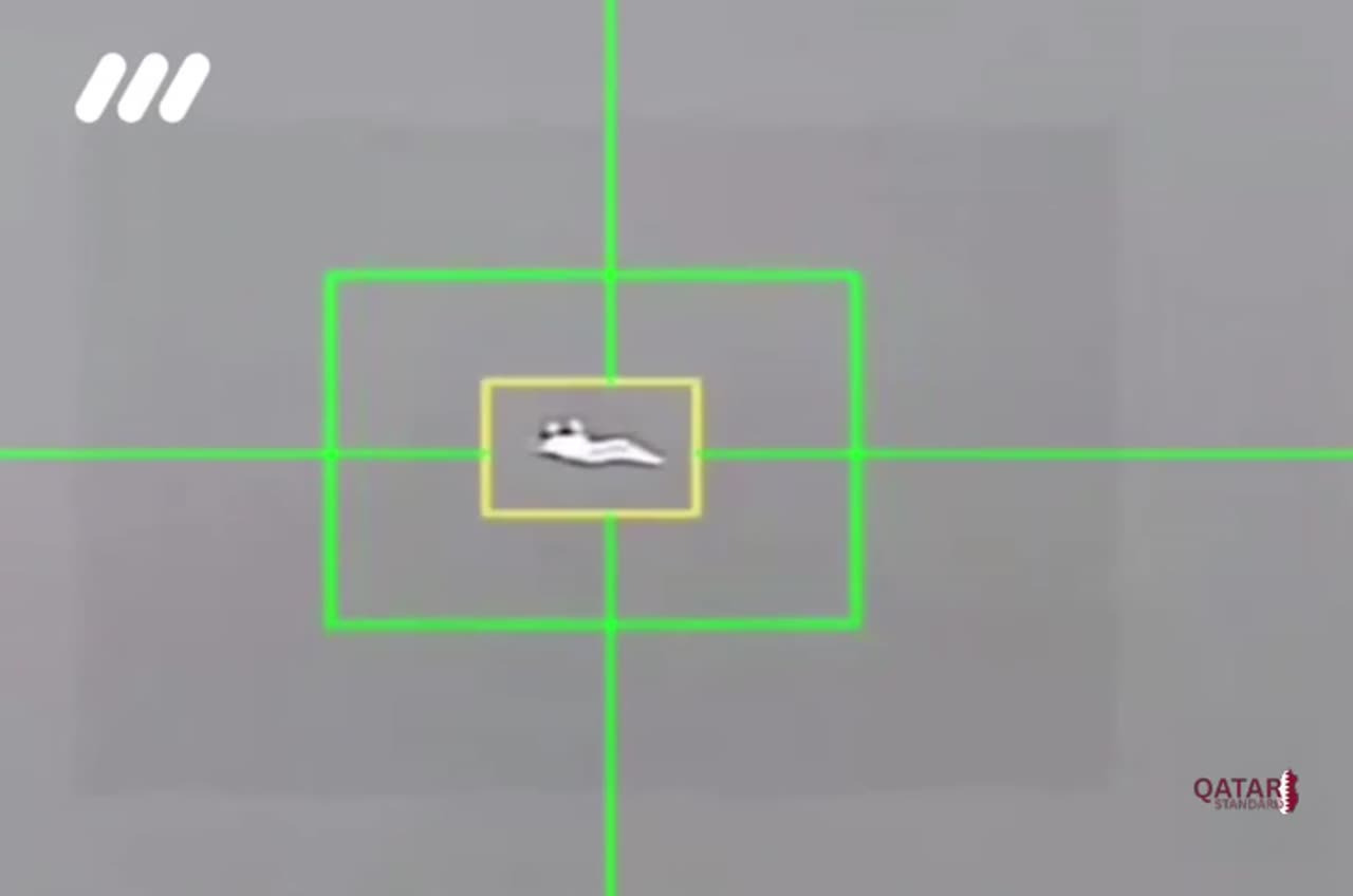Iranian Revolutionary Guard releases footage of intercepting an enemy aircraft.