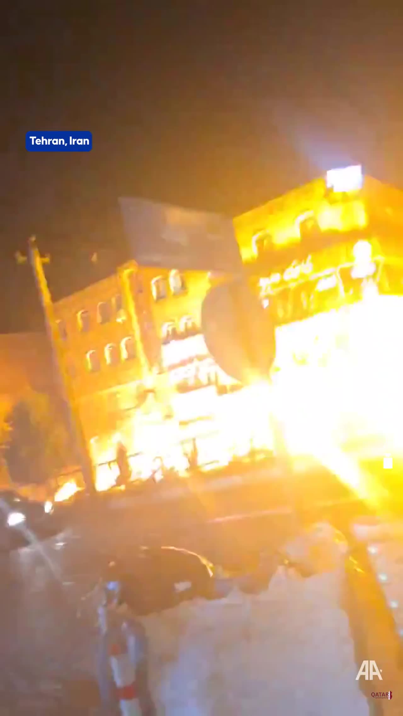 Explosions in Tehran following strikes on Shahran oil depot