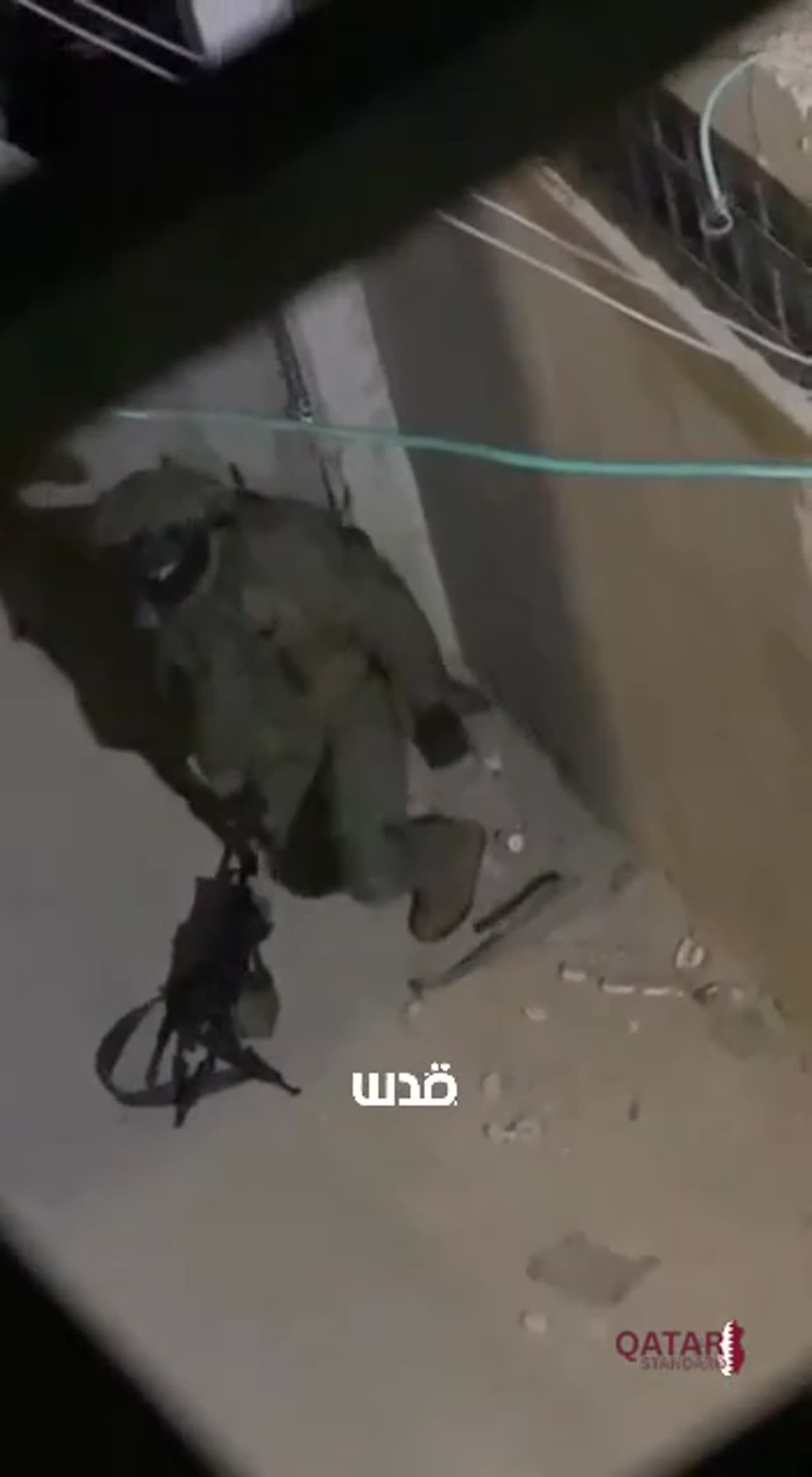 Israeli occupation forces raid homes in Qalandiya camp north of occupied Jerusalem.