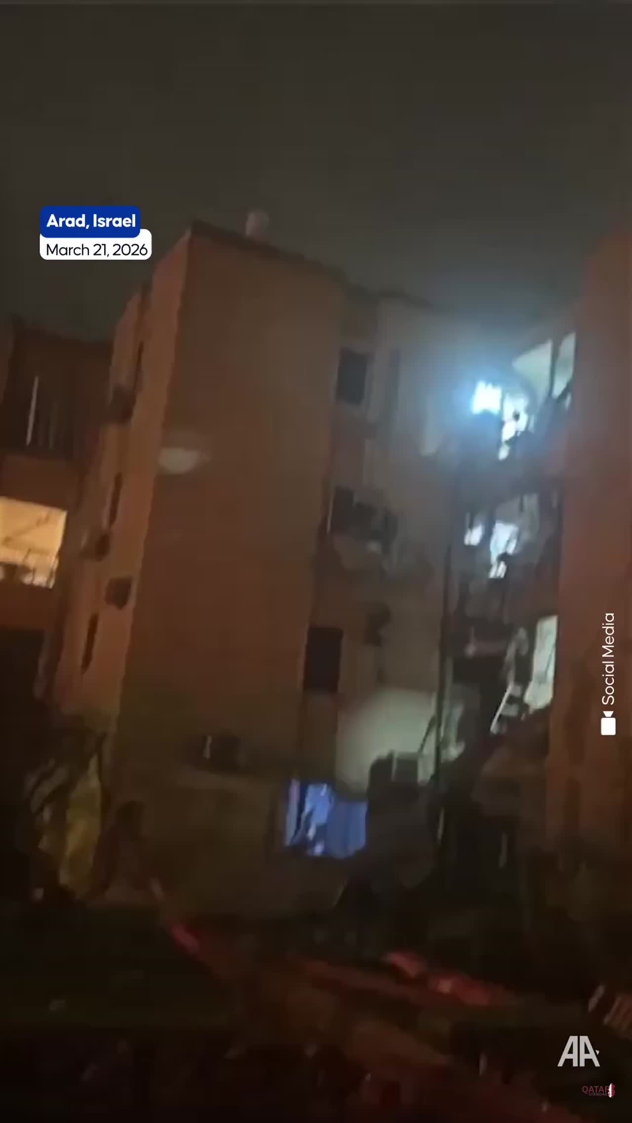 Iranian Missile Strike Injures At Least 30 in Southern Israel's Arad