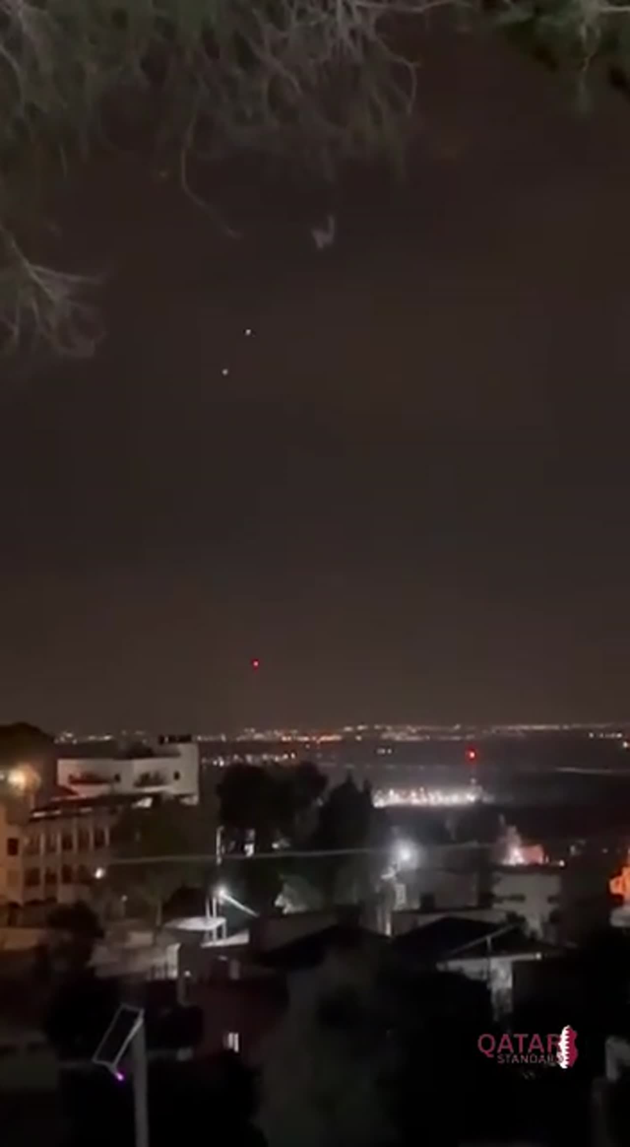 Iranian Missile Documented Falling in Ashkelon, Southern Occupied Palestine