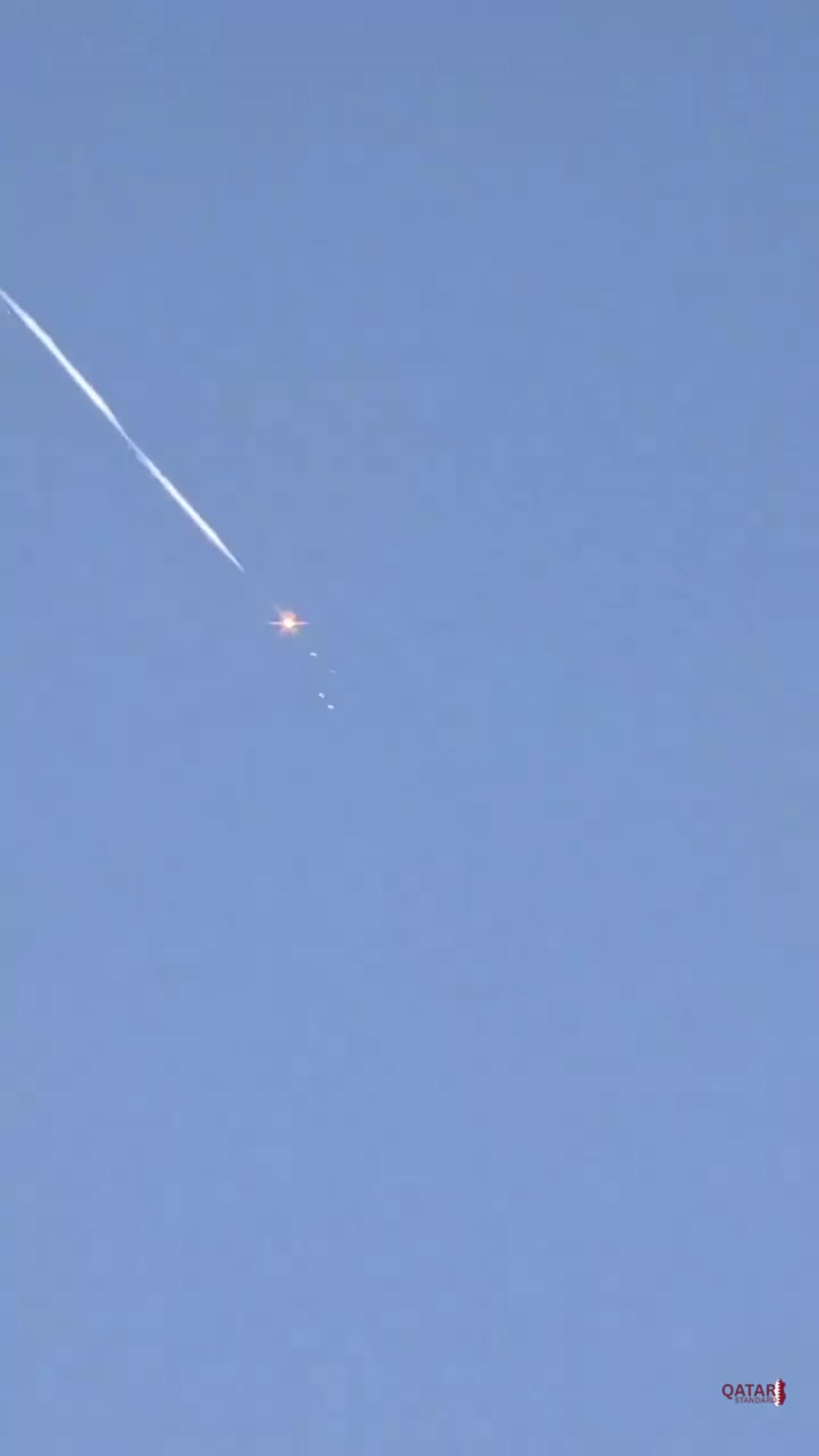 New Footage Documents Iranian Cluster Missile Crossing into Occupied Palestine