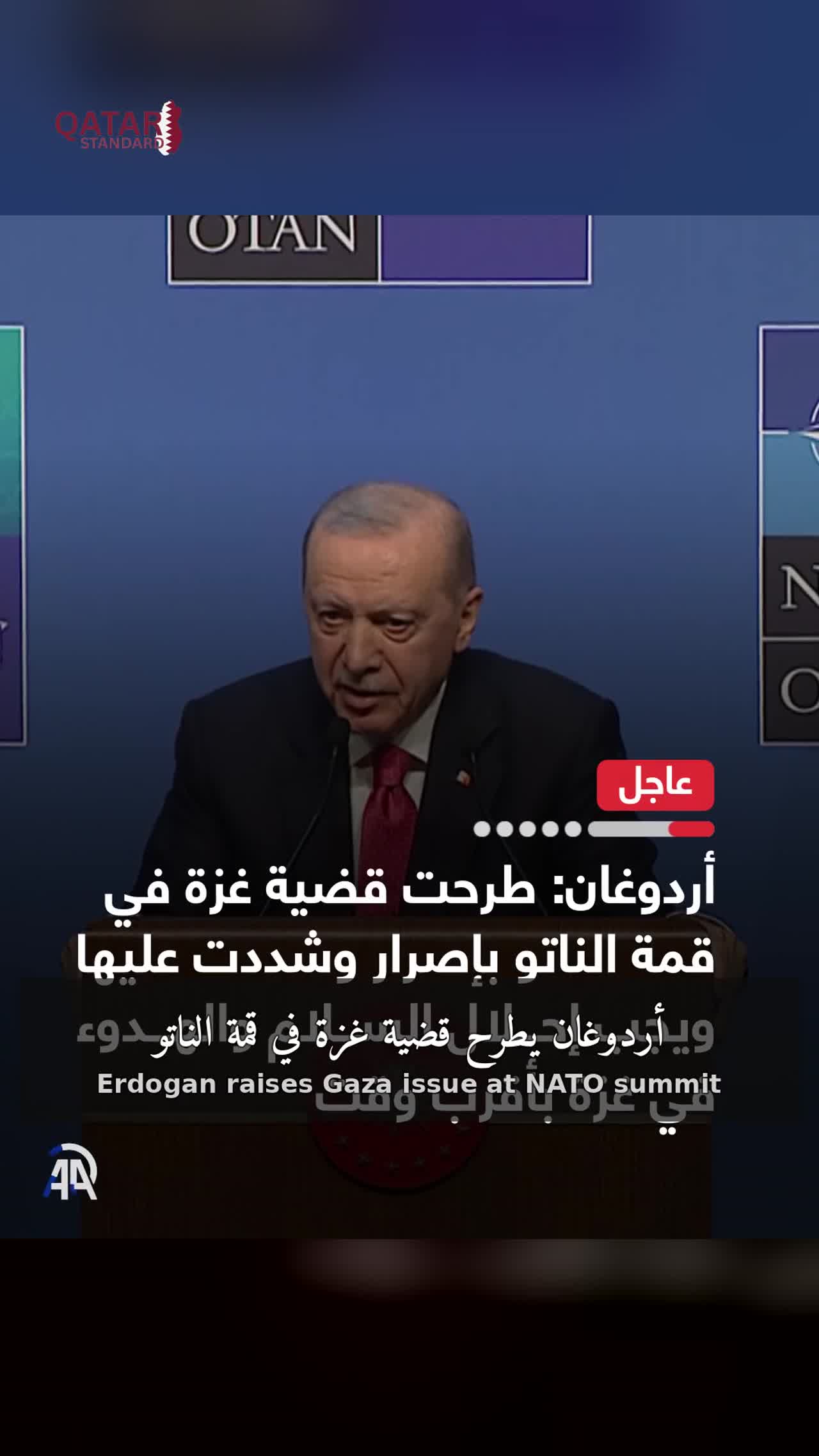 Erdogan Urges Peace in Gaza at NATO Summit